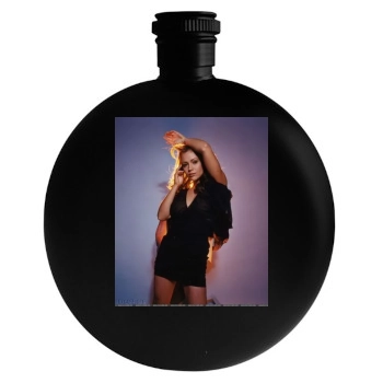 Alyssa Milano Round Flask