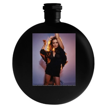 Alyssa Milano Round Flask