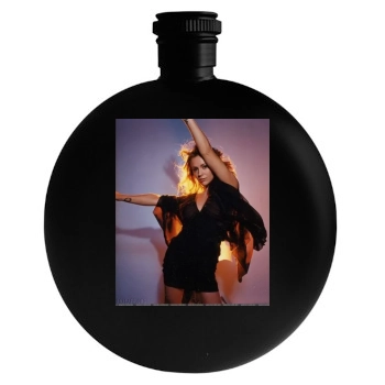 Alyssa Milano Round Flask