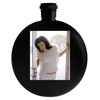 Alyssa Milano Round Flask