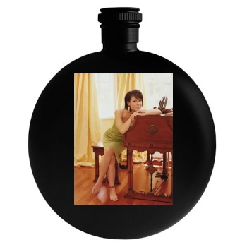 Alyssa Milano Round Flask