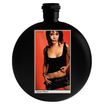 Alyssa Milano Round Flask