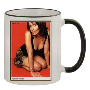 Alyssa Milano 11oz Colored Rim & Handle Mug