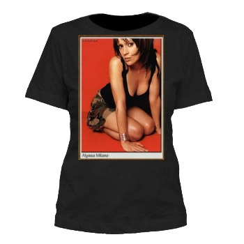 Alyssa Milano Women's Cut T-Shirt