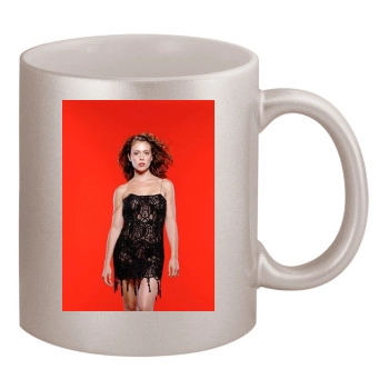 Alyssa Milano 11oz Metallic Silver Mug