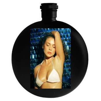 Alyssa Milano Round Flask