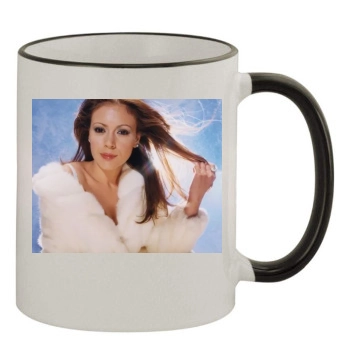 Alyssa Milano 11oz Colored Rim & Handle Mug