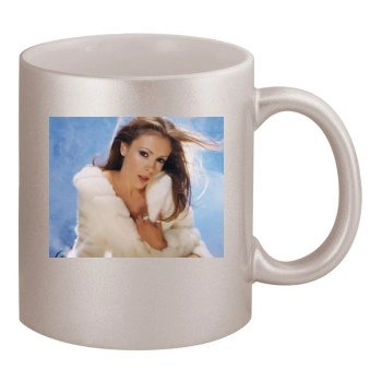 Alyssa Milano 11oz Metallic Silver Mug