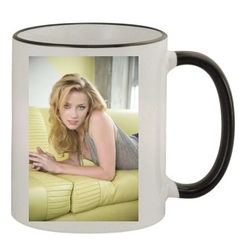 Amber Heard 11oz Colored Rim & Handle Mug