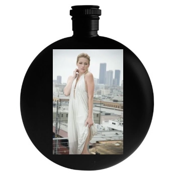 Amber Heard Round Flask