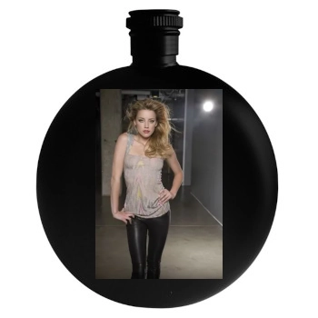 Amber Heard Round Flask