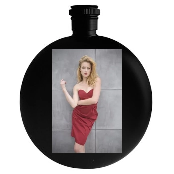 Amber Heard Round Flask