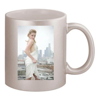 Amber Heard 11oz Metallic Silver Mug