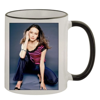 Amy Acker 11oz Colored Rim & Handle Mug