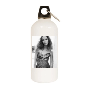 Amy Acker White Water Bottle With Carabiner