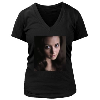 Amy Acker Women's Deep V-Neck TShirt