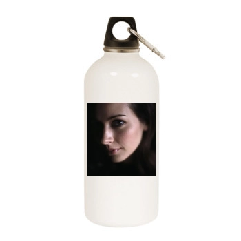 Amy Acker White Water Bottle With Carabiner