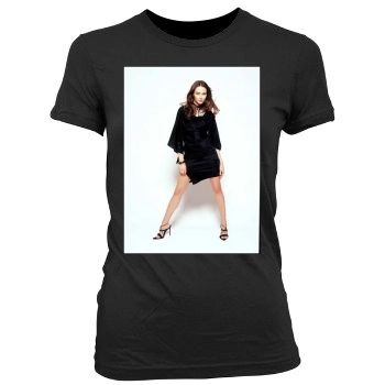 Amy Acker Women's Junior Cut Crewneck T-Shirt