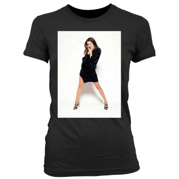 Amy Acker Women's Junior Cut Crewneck T-Shirt