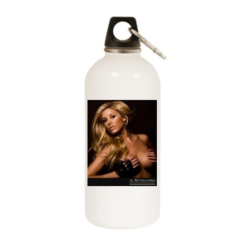 Heather Rae Young White Water Bottle With Carabiner