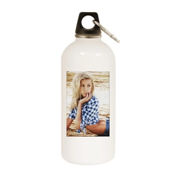 Heather Rae Young White Water Bottle With Carabiner