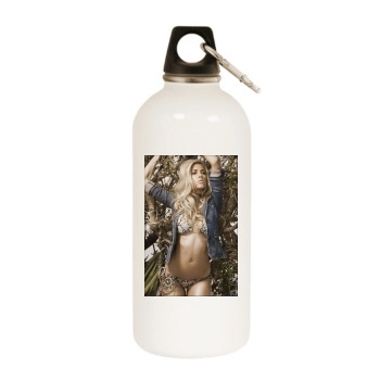 Heather Rae Young White Water Bottle With Carabiner