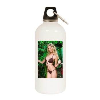 Heather Rae Young White Water Bottle With Carabiner