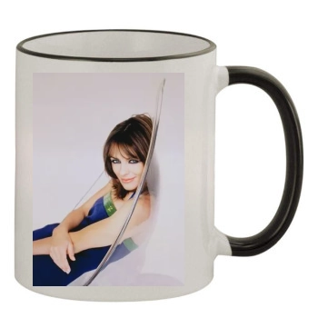 Elizabeth Hurley 11oz Colored Rim & Handle Mug