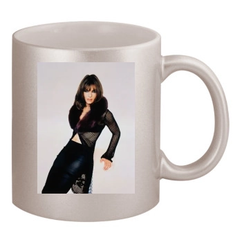 Elizabeth Hurley 11oz Metallic Silver Mug