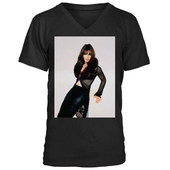 Elizabeth Hurley Men's V-Neck T-Shirt