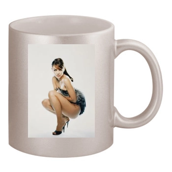 Elizabeth Hurley 11oz Metallic Silver Mug