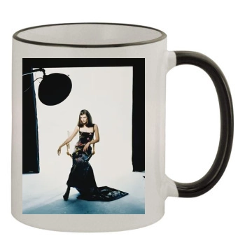 Elizabeth Hurley 11oz Colored Rim & Handle Mug