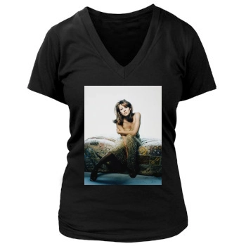 Elizabeth Hurley Women's Deep V-Neck TShirt