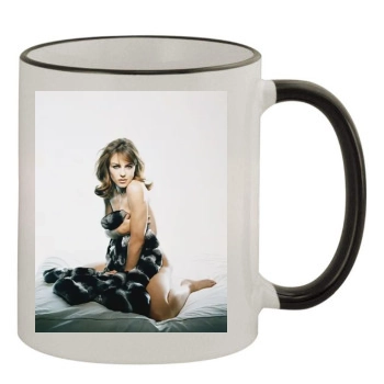 Elizabeth Hurley 11oz Colored Rim & Handle Mug