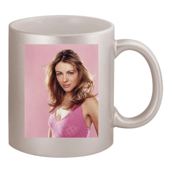 Elizabeth Hurley 11oz Metallic Silver Mug