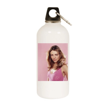 Elizabeth Hurley White Water Bottle With Carabiner