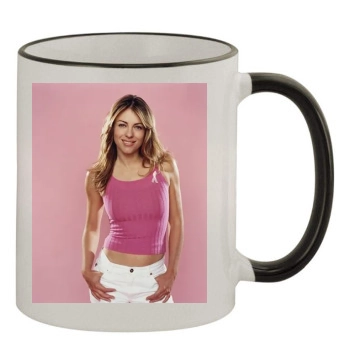 Elizabeth Hurley 11oz Colored Rim & Handle Mug