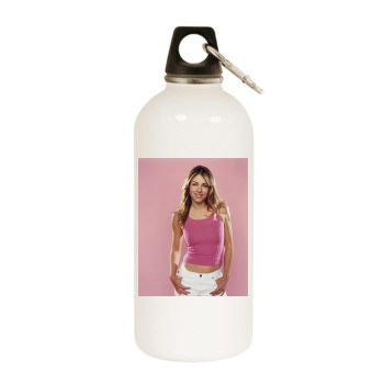 Elizabeth Hurley White Water Bottle With Carabiner