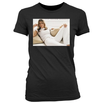 Elizabeth Hurley Women's Junior Cut Crewneck T-Shirt