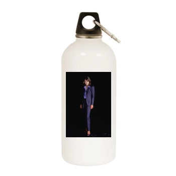 Elizabeth Hurley White Water Bottle With Carabiner