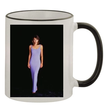 Elizabeth Hurley 11oz Colored Rim & Handle Mug