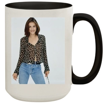 Elizabeth Hurley 15oz Colored Inner & Handle Mug