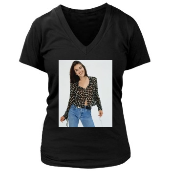 Elizabeth Hurley Women's Deep V-Neck TShirt