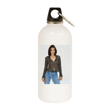 Elizabeth Hurley White Water Bottle With Carabiner