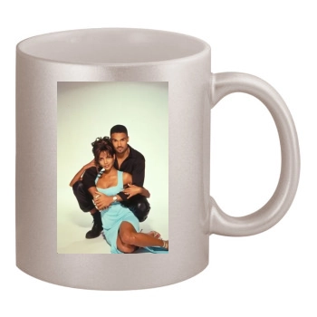 Halle Berry 11oz Metallic Silver Mug