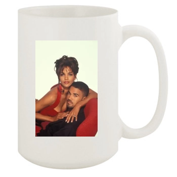 Halle Berry 15oz White Mug