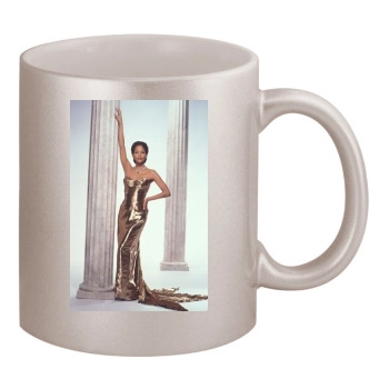 Halle Berry 11oz Metallic Silver Mug