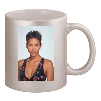 Halle Berry 11oz Metallic Silver Mug