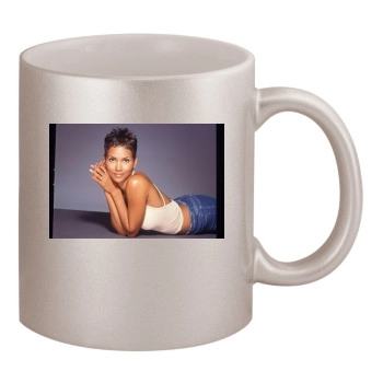 Halle Berry 11oz Metallic Silver Mug