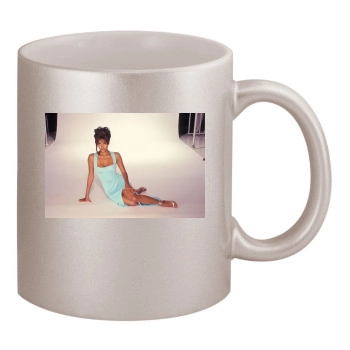 Halle Berry 11oz Metallic Silver Mug